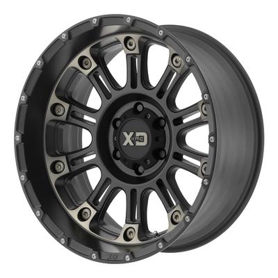 XD829 Hoss 2, 17X9 Wheel with 6X5.5 Bolt Pattern - Satin Black Machined Wheel with Dark Tint - XD82979068912N